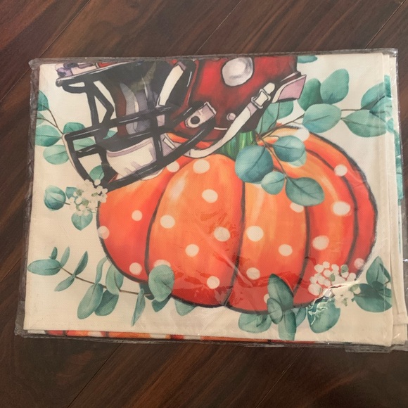 Holiday Fall Football Table Runner NEW - Picture 2 of 3